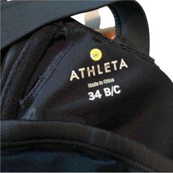 Athleta black swim dress size 34 B/C - Picture 3 of 11